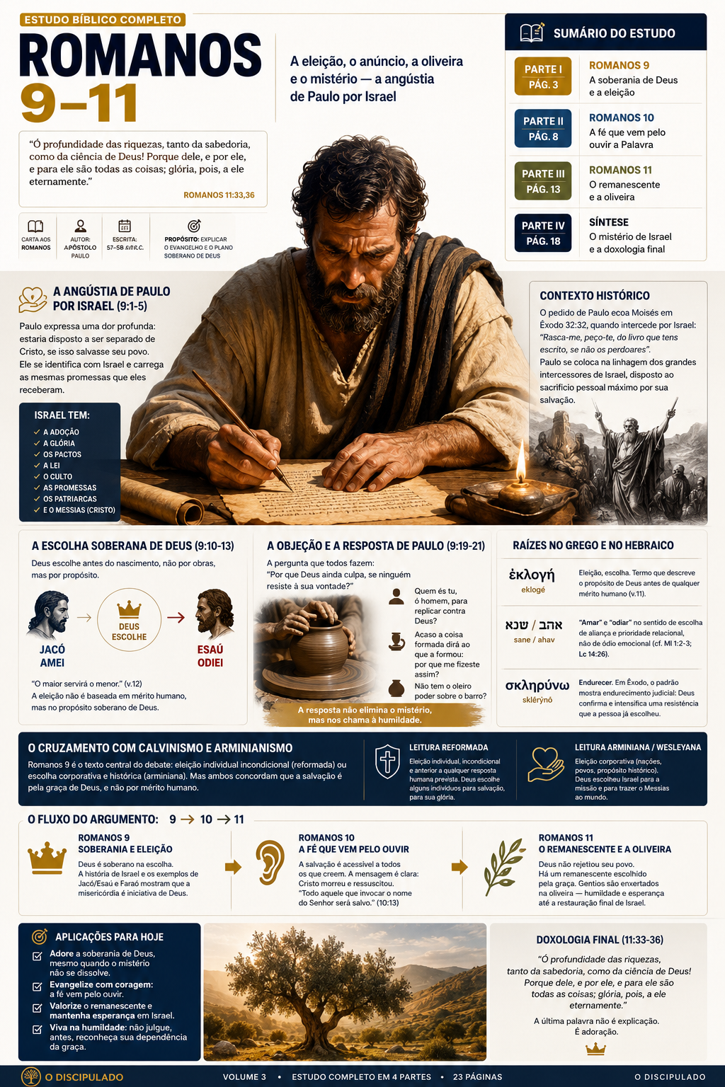 Infográfico do Bloco 3 — Romanos · capítulos 9–11